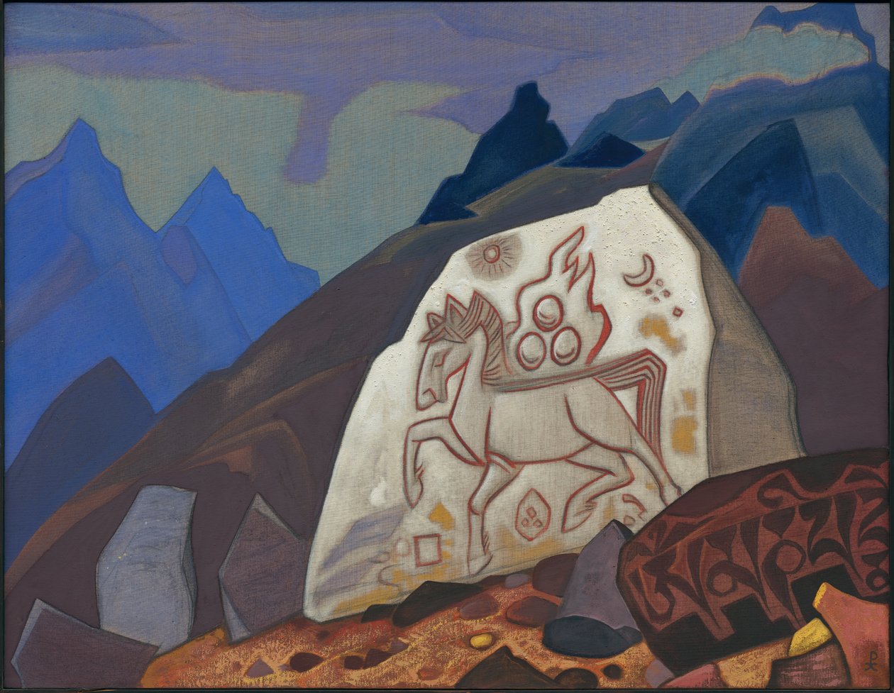 Pietra bianca da Nicholas Roerich