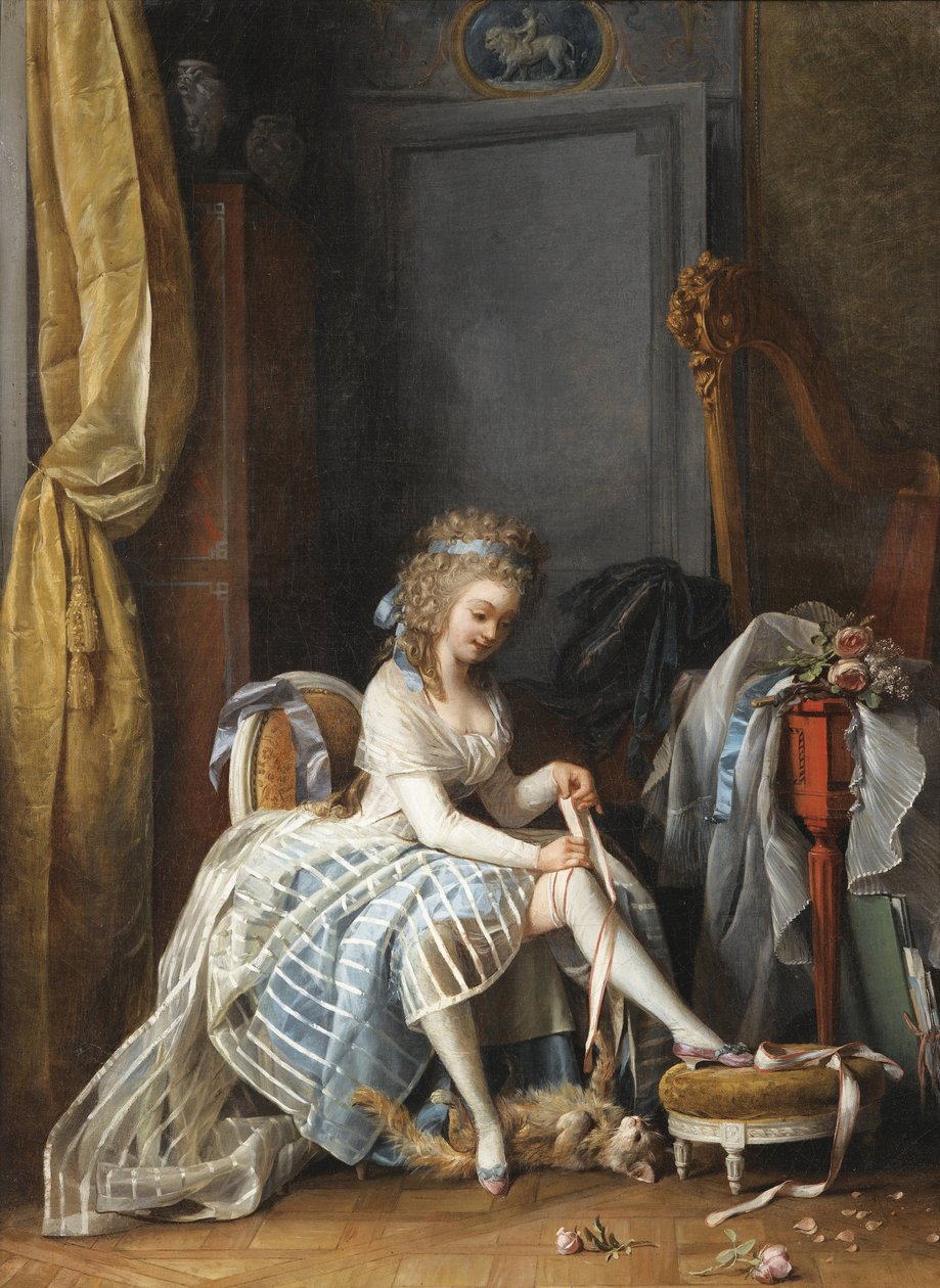 Donna alla toilette da Niclas II Lafrensen