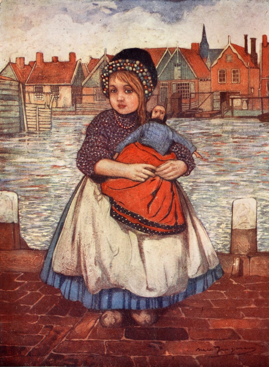 Una ragazza con una bambola, 1904 da Nico Jungman