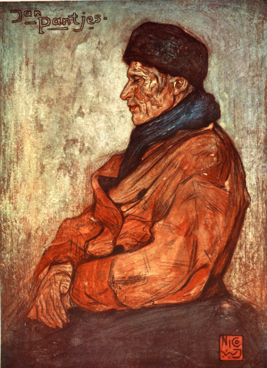 Un vecchio pescatore, 1904 da Nico Jungman