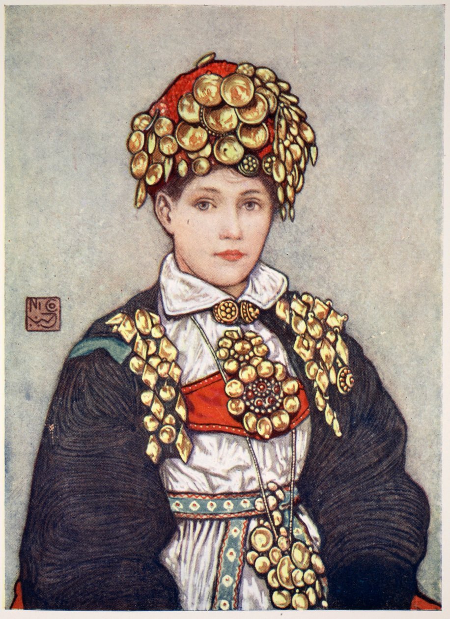 Sposa di Saetersdalen, 1905 da Nico Jungman