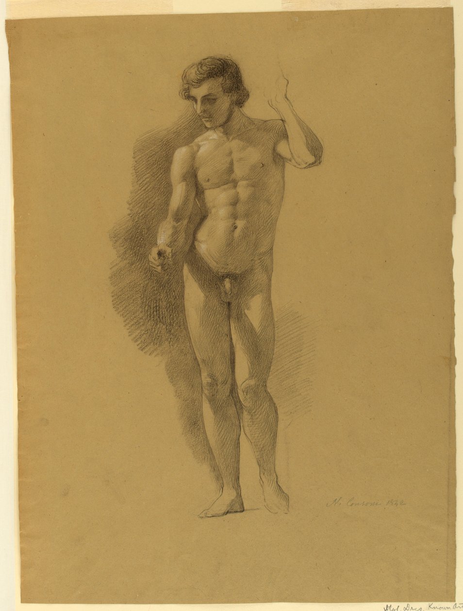 Studio di un nudo maschile da Nicola Consoni