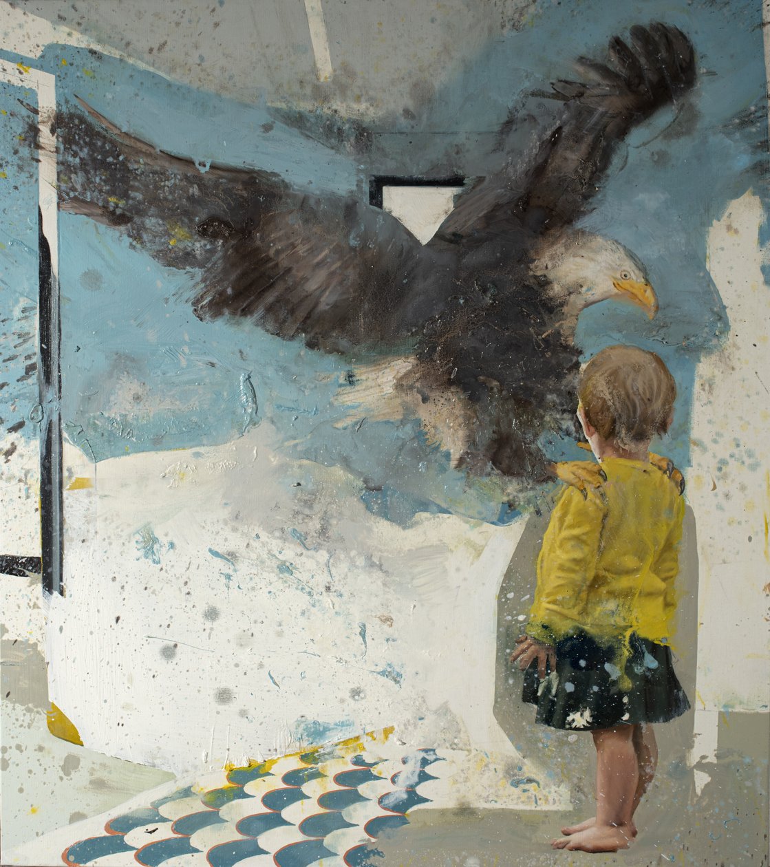 Ragazza con aquila, 2022 da Nicola Pucci