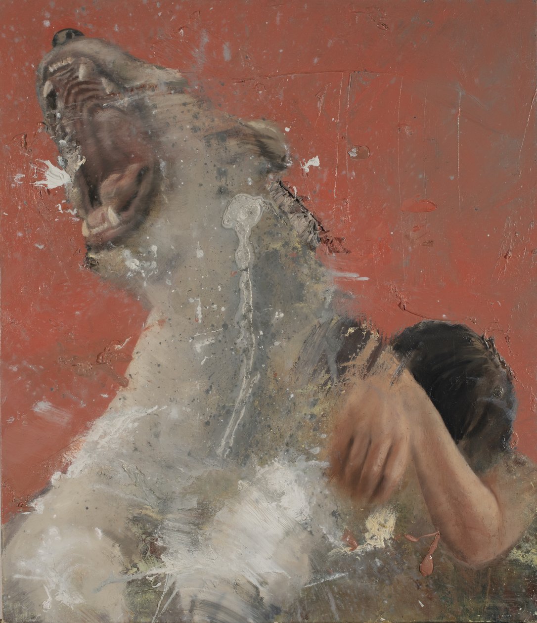 Donna appoggiata da Nicola Pucci