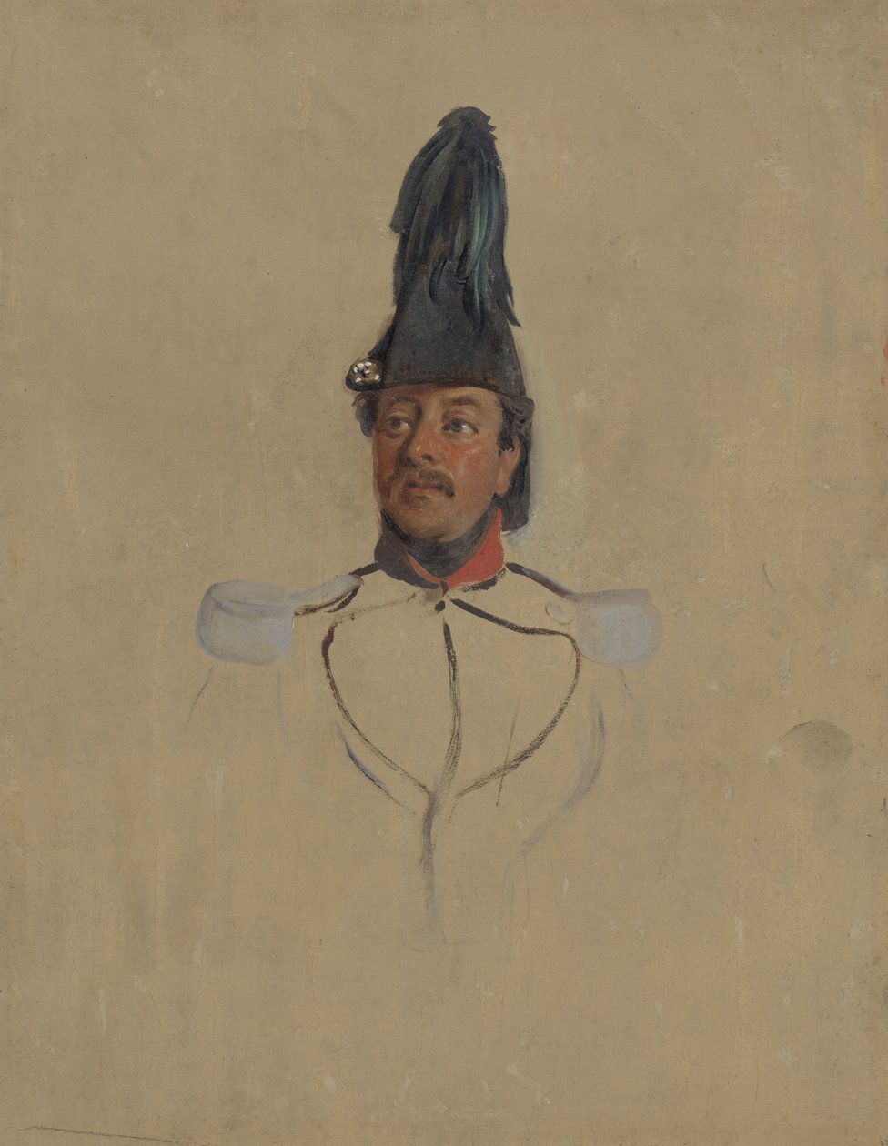 Studio di ritratto del capitano T.S. Nabal da Nicolaas Pieneman