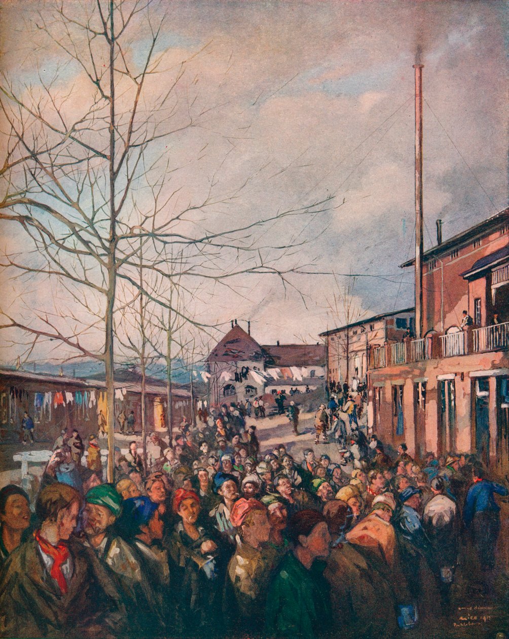 Cena di Natale nel campo di prigionia di Ruhleben da Nicolaas Wilhelm Jungmann