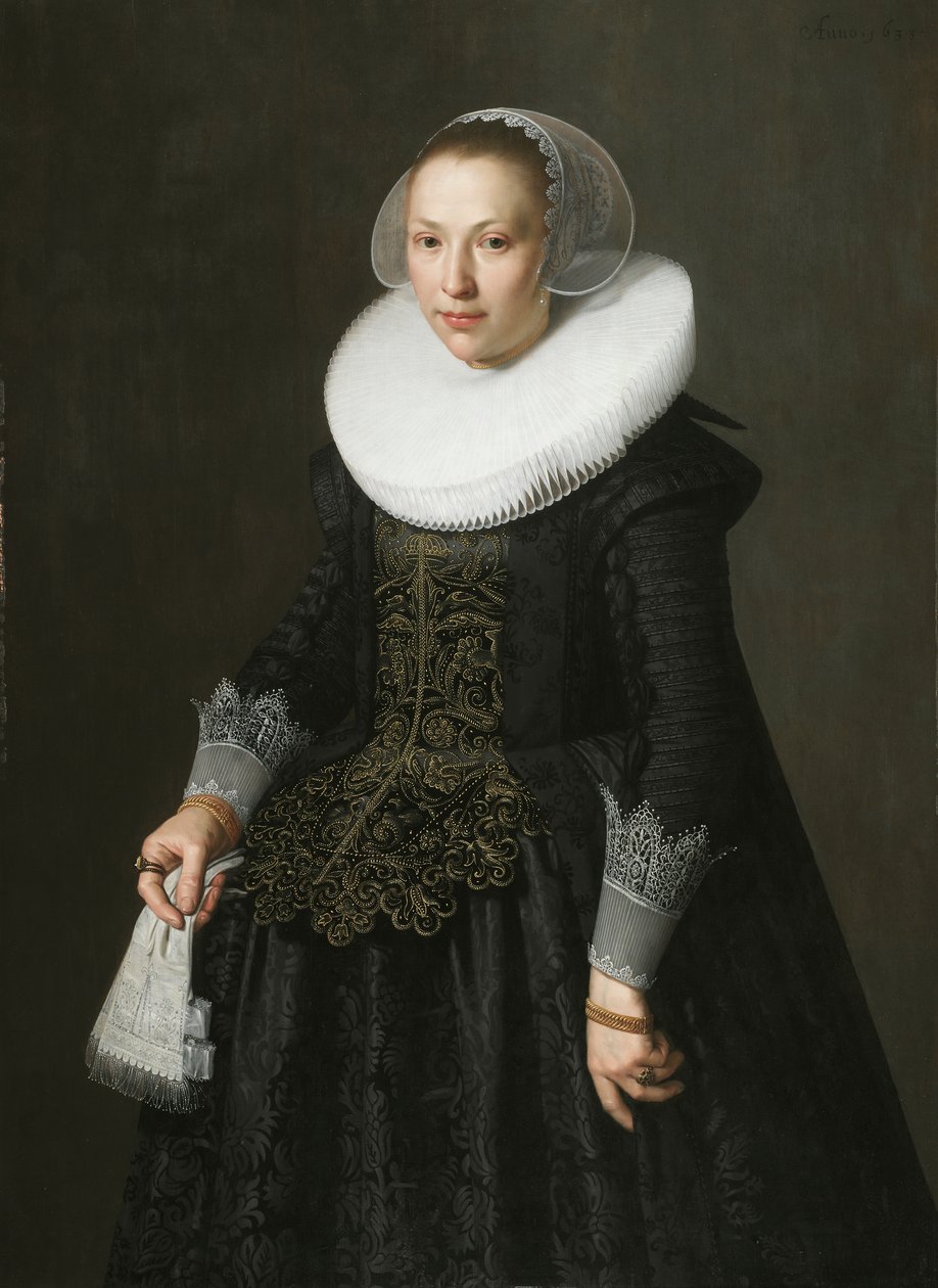 Ritratto di una signora, c.1630 da Nicolaes 1590 1653 Eliasz