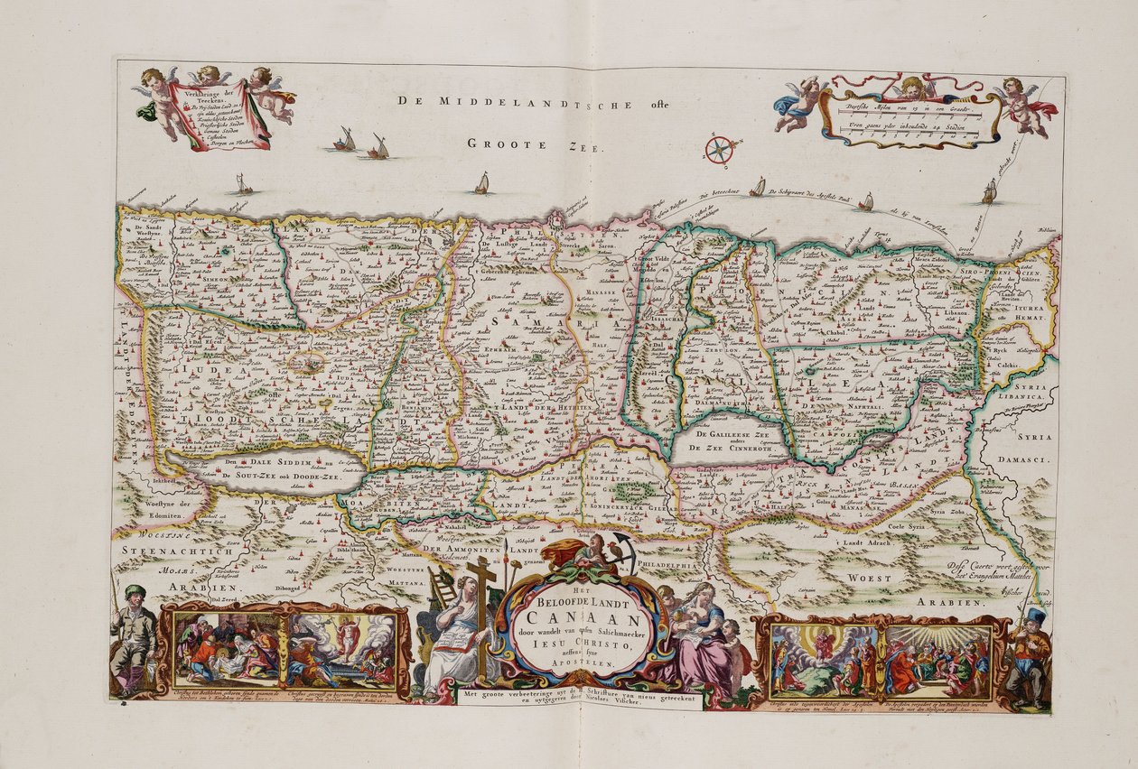 La Terra Promessa Canaan da Nicolaes Visscher