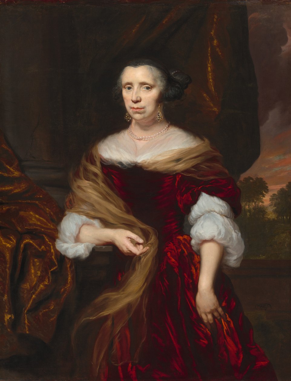 Ritratto di una signora da Nicolaes Maes