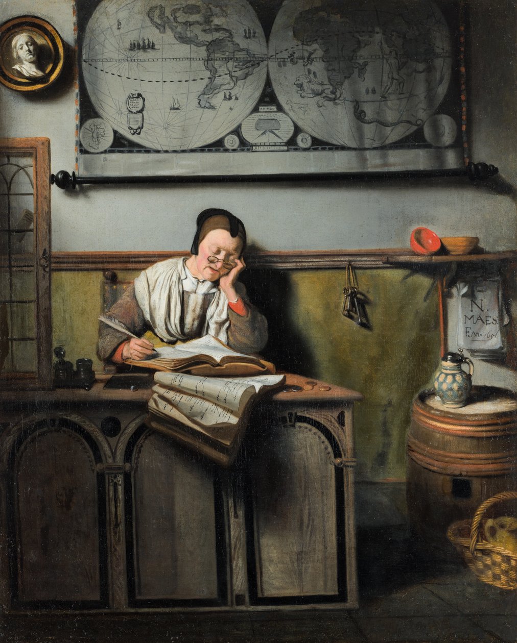 Il contabile da Nicolaes Maes