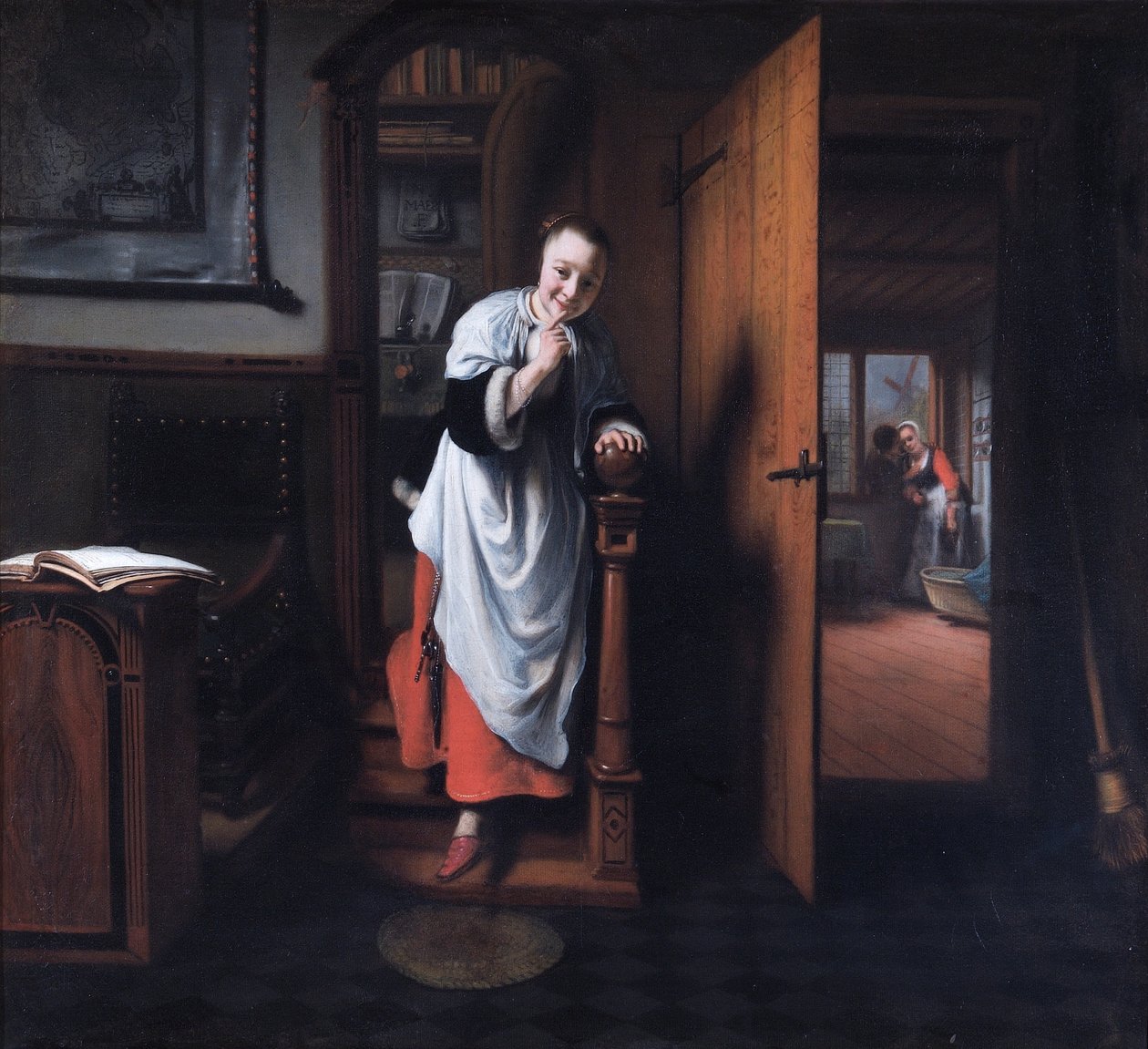 Il pettegolo da Nicolaes Maes