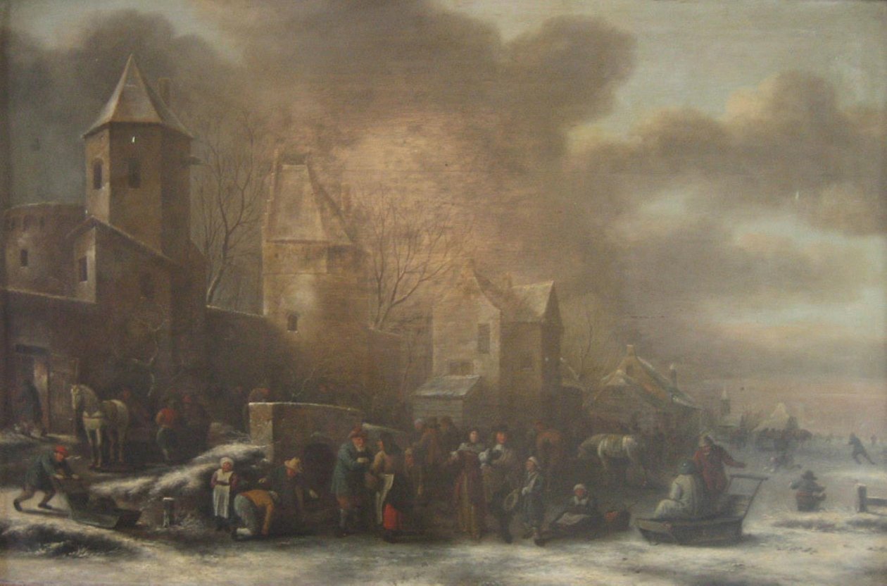 Paesaggio invernale olandese da Nicolaes Molenaer