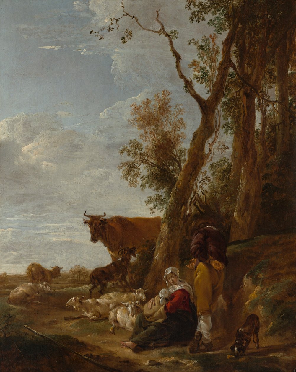 Riposo, 1644 da Nicolaes Pietersz. Berchem