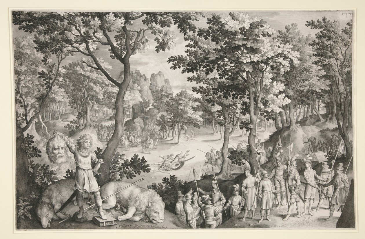 Davide e Golia da Nicolaes de Bruyn