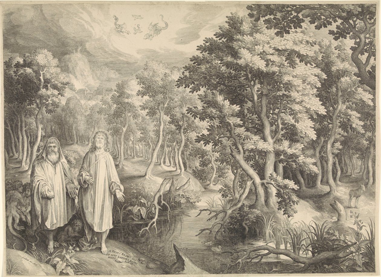 Tentazione di Cristo nel deserto da Nicolaes de Bruyn