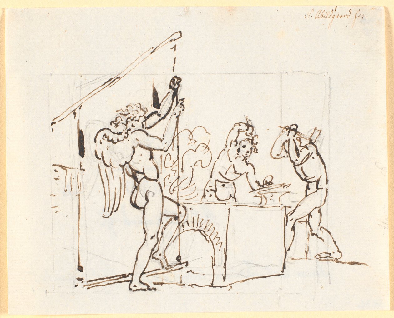Le frecce di Cupido forgiate da Nicolai Abildgaard