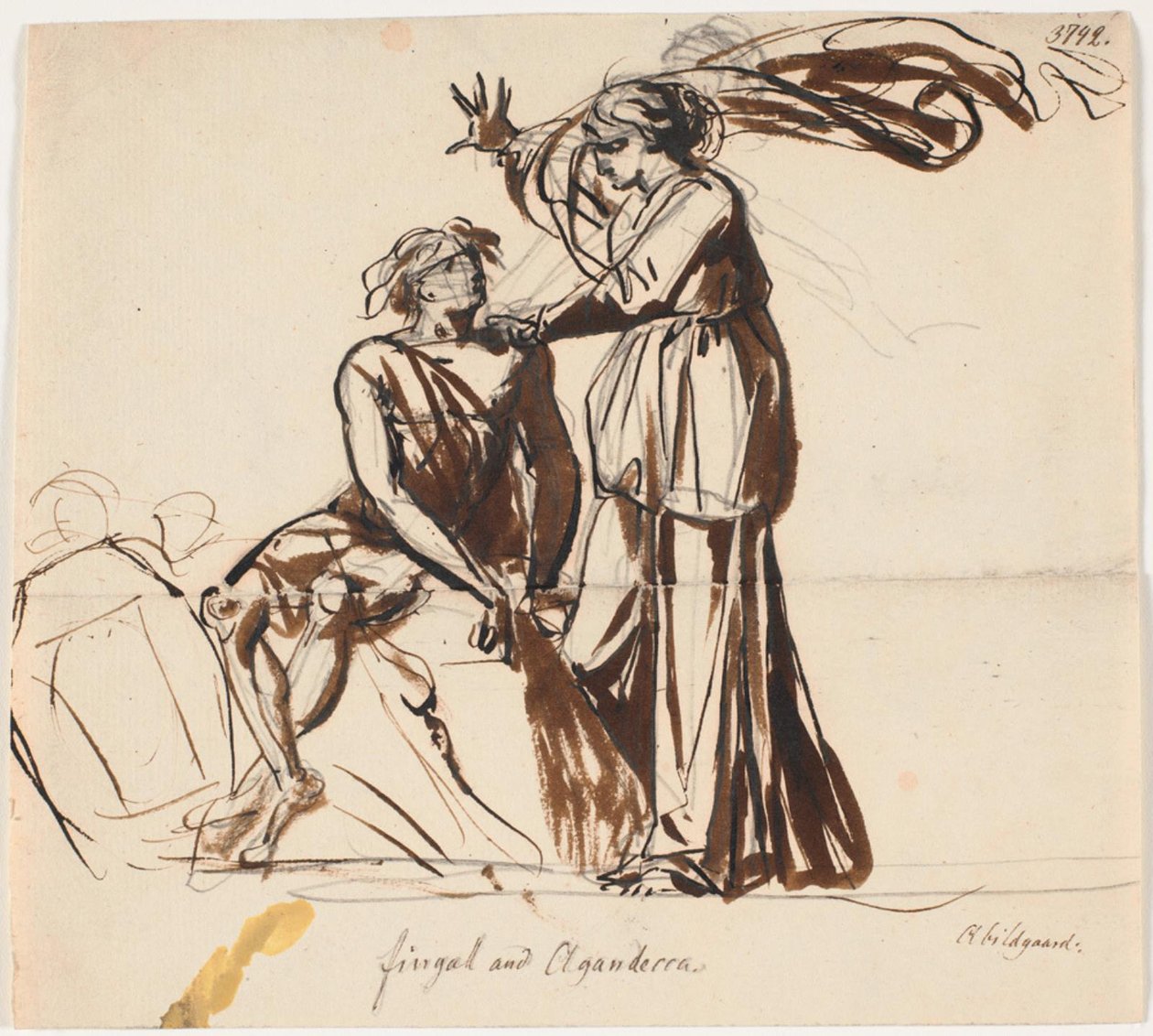 Fingal e Agandecca. Poesie di Ossian, Fingal III da Nicolai Abildgaard