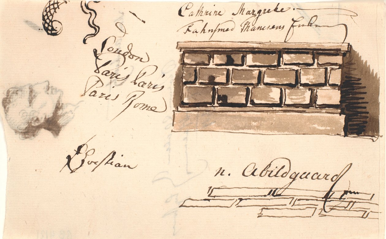 Studio di un muro da Nicolai Abildgaard