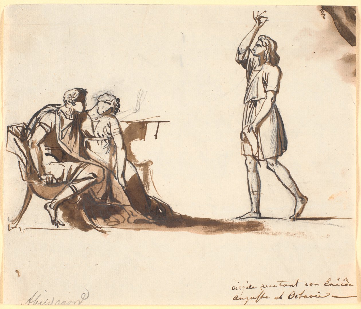Tre figure in abiti antichi da Nicolai Abildgaard