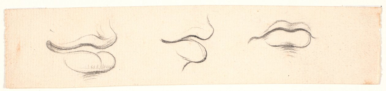 Tre studi di bocche da Nicolai Abildgaard