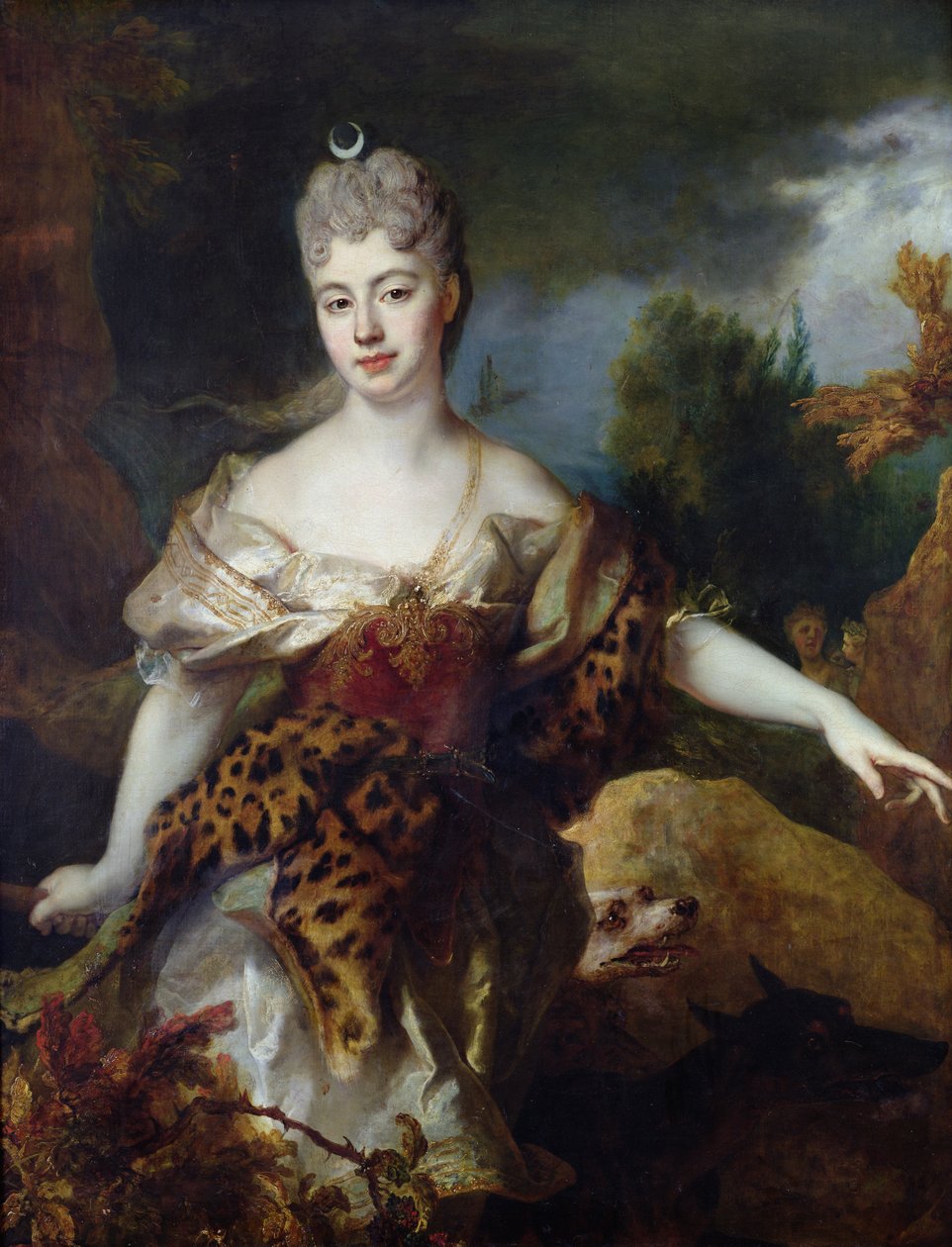 Ritratto di Mademoiselle de Barral come Diana, c.1714 da Nicolas de Largillière
