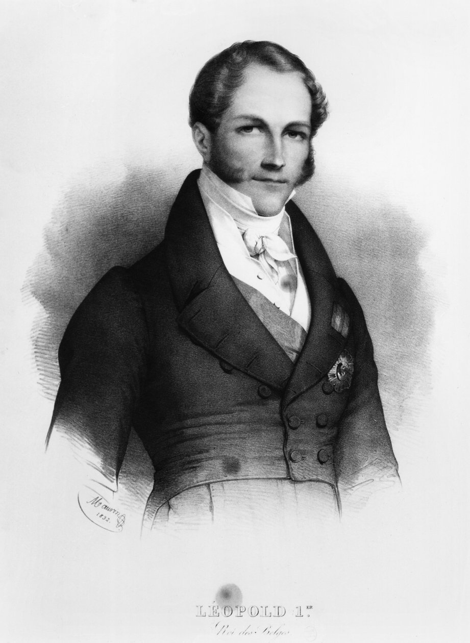 Ritratto di Leopoldo I (1790-1865) di Sassonia-Coburgo-Gotha, 1832 da Nicolas Eustache Maurin
