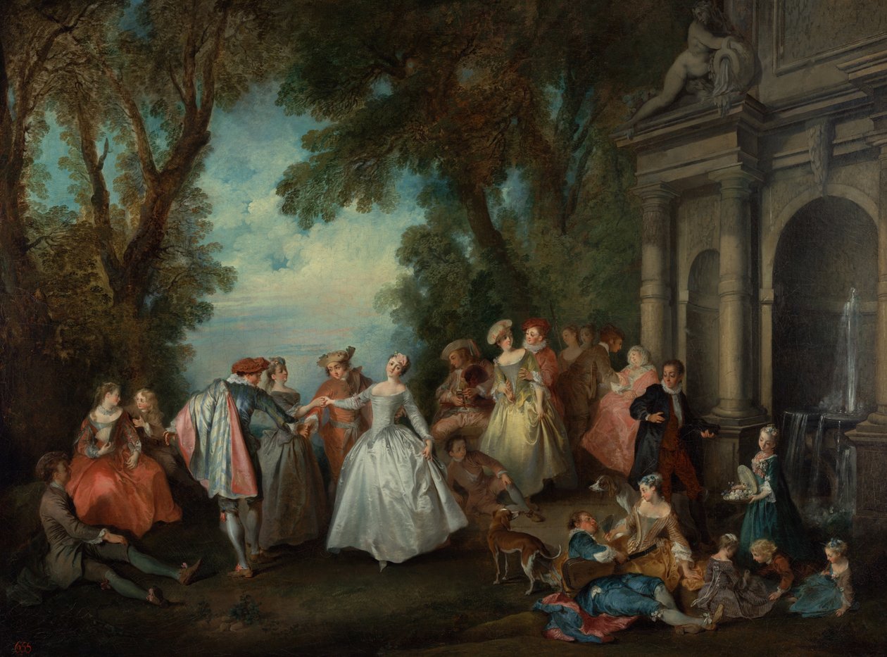 Danza davanti a una Fontana da Nicolas Lancret