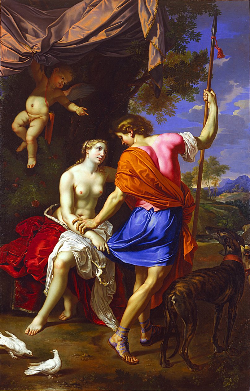 Venere e Adone da Nicolas Mignard