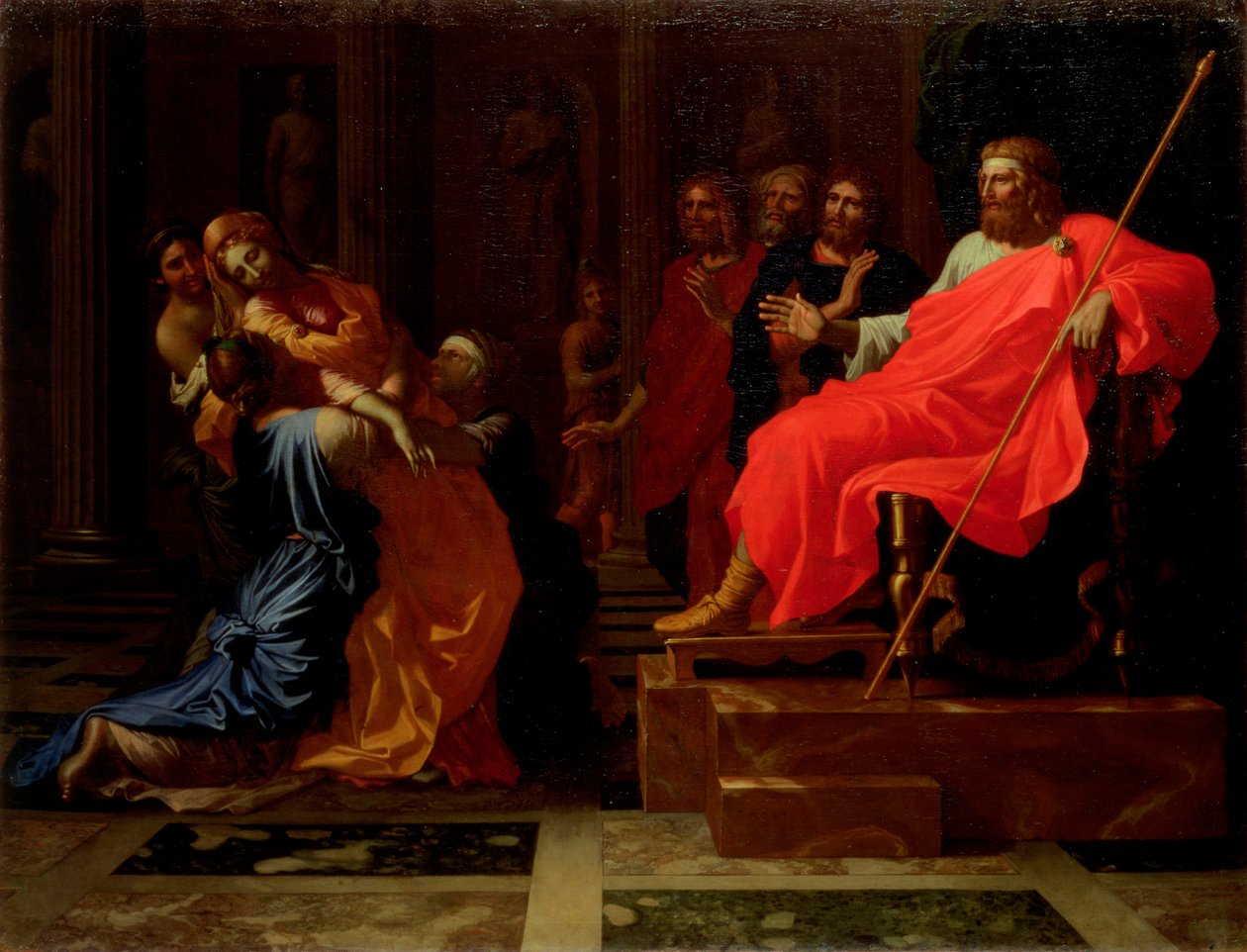 Ester davanti ad Assuero, fine anni 1650 da Nicolas Poussin