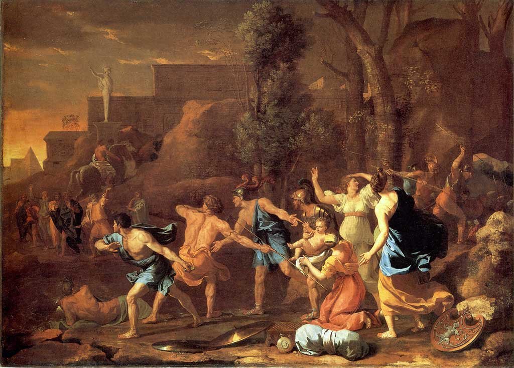 Il giovane Pirro salvato da Nicolas Poussin