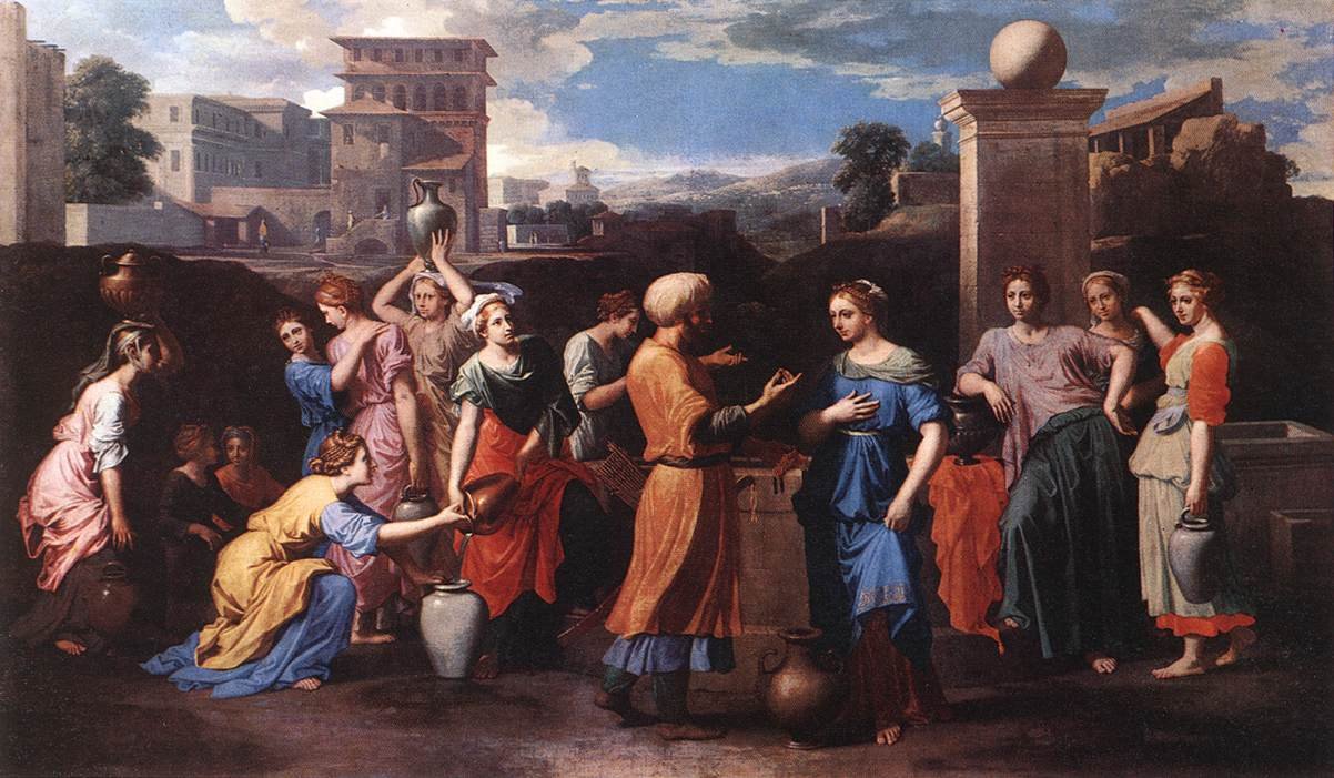 Rebecca al pozzo da Nicolas Poussin