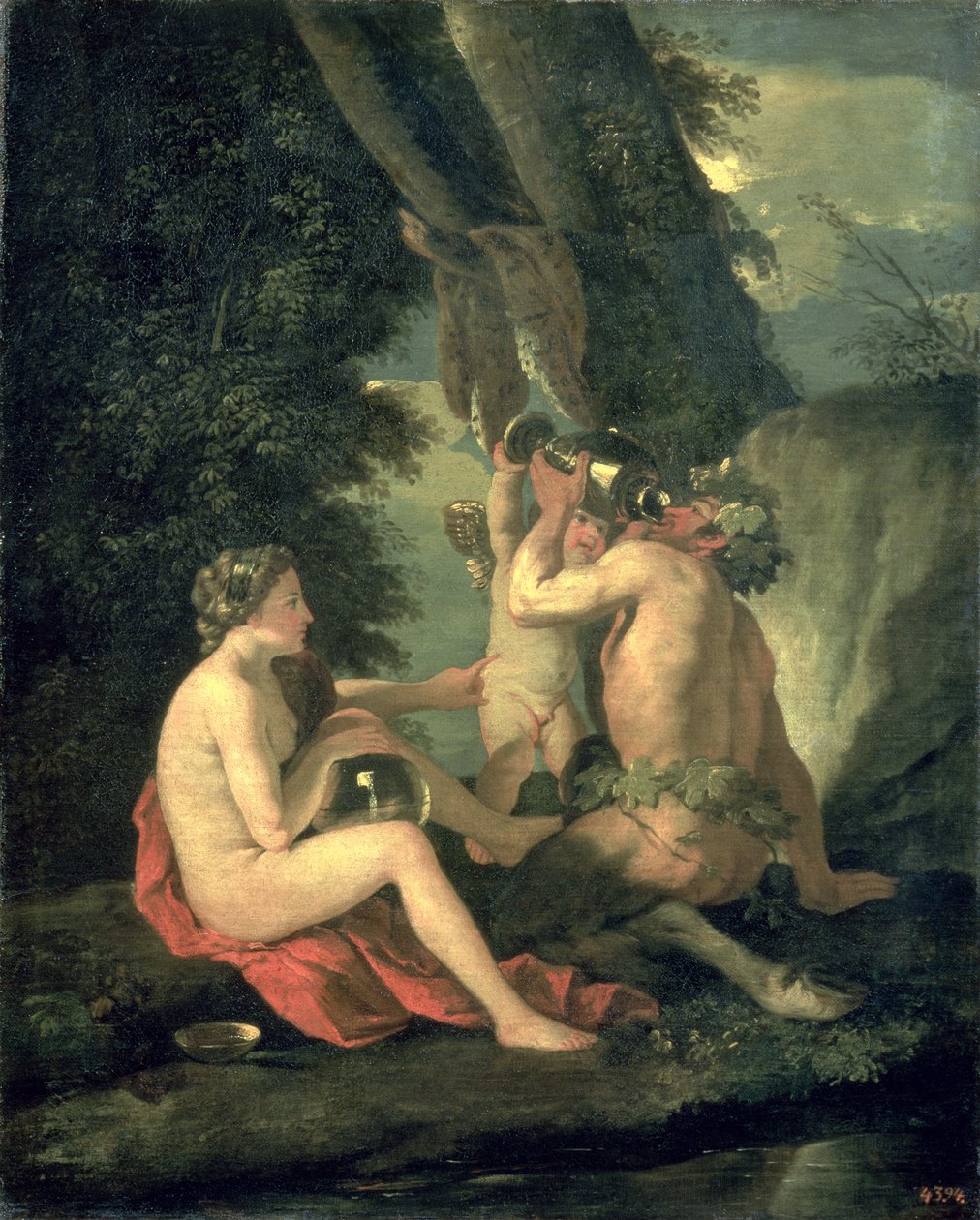 Satiro e ninfa da Nicolas Poussin