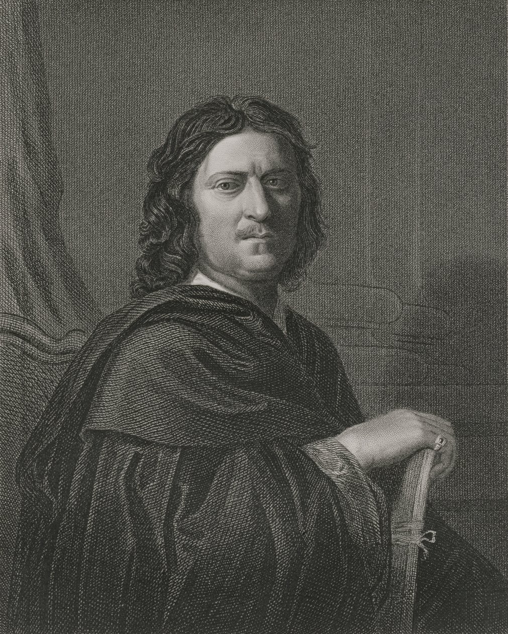 Autoritratto, inciso da James Posselwhite, pub. da William Mackenzie da Nicolas Poussin