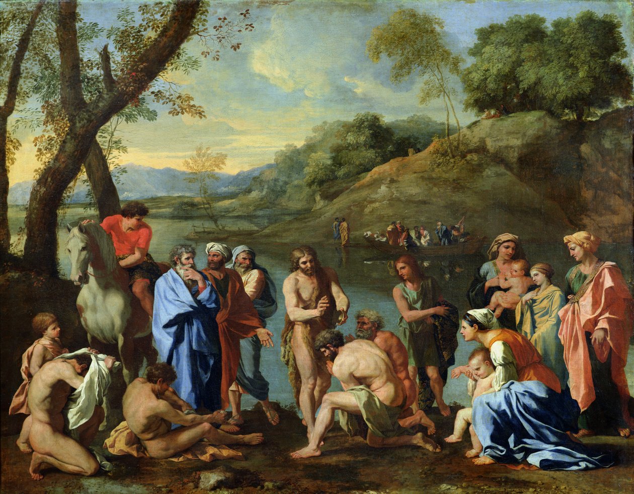 San Giovanni che battezza il popolo, c.1636-7 da Nicolas Poussin