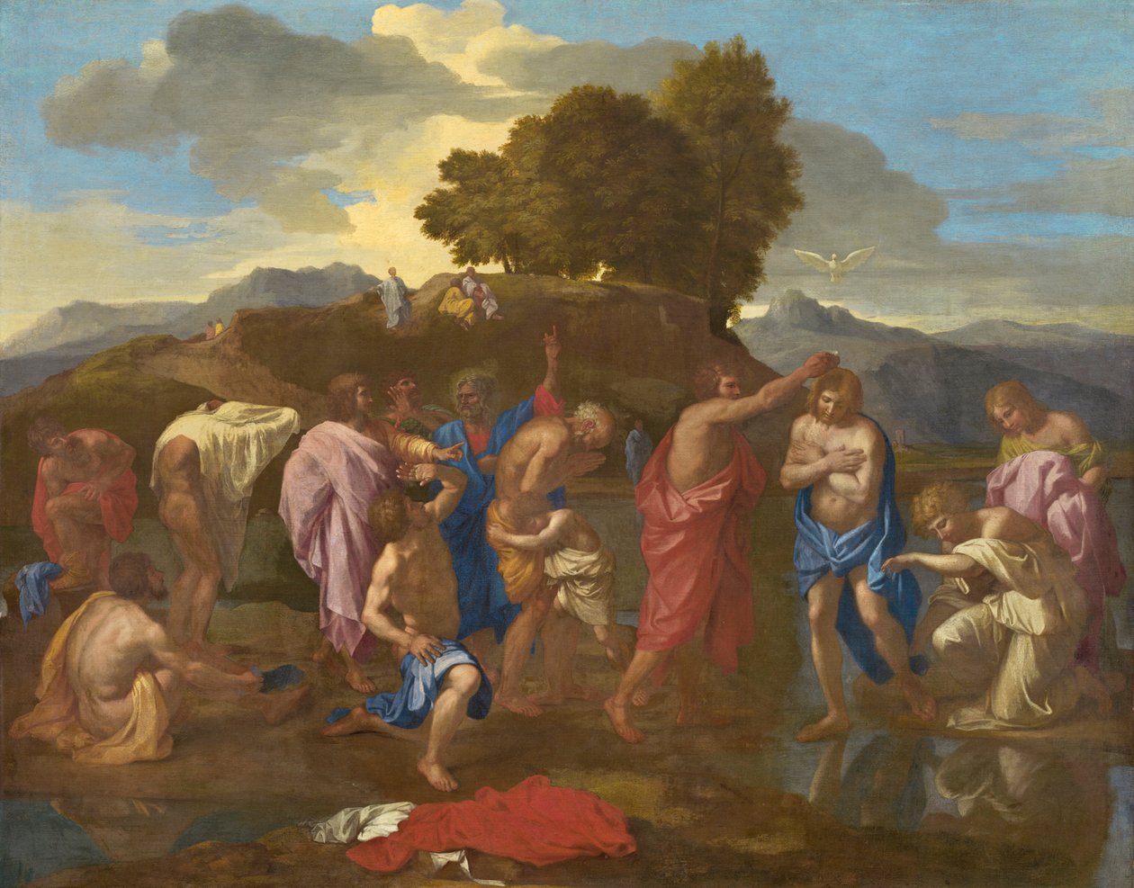 Il Battesimo di Cristo, 1641-42 da Nicolas Poussin