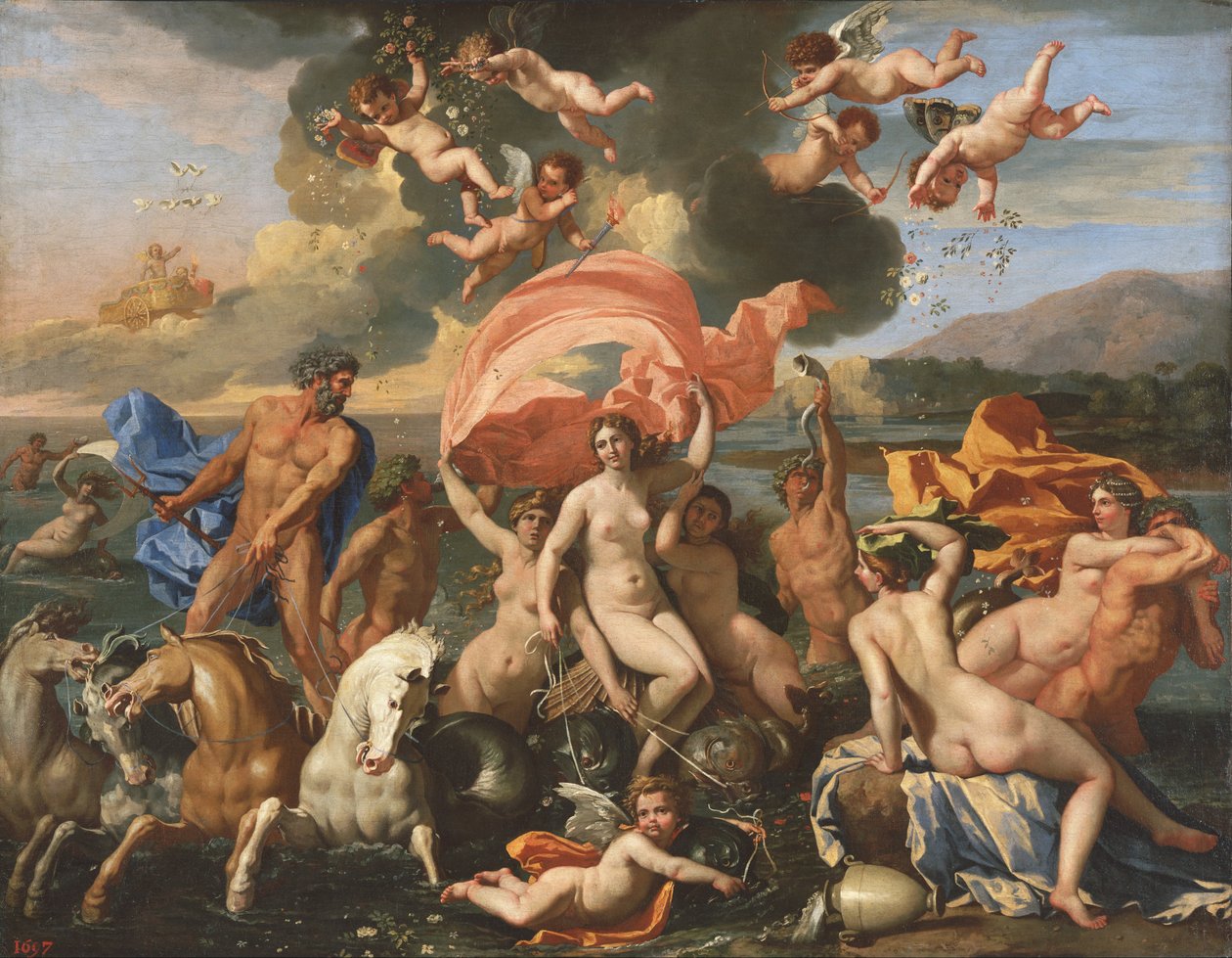 La nascita di Venere da Nicolas Poussin