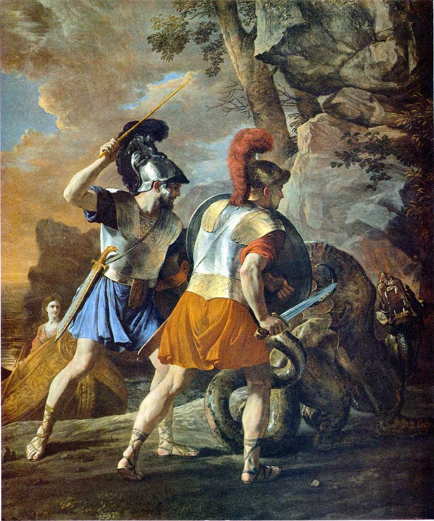 I compagni di Rinaldo da Nicolas Poussin