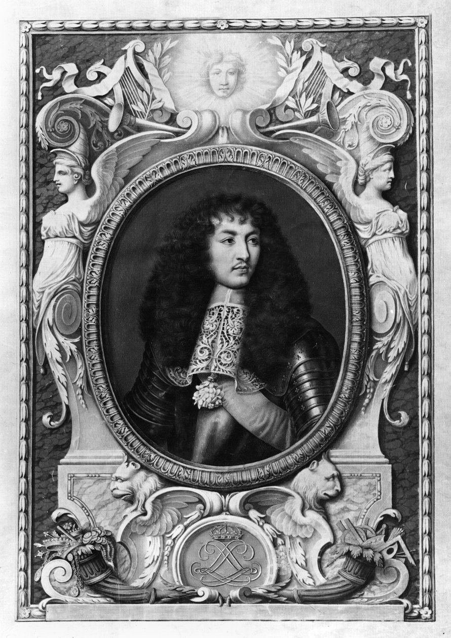 Ritratto medaglione di Luigi XIV da Nicolas Robert