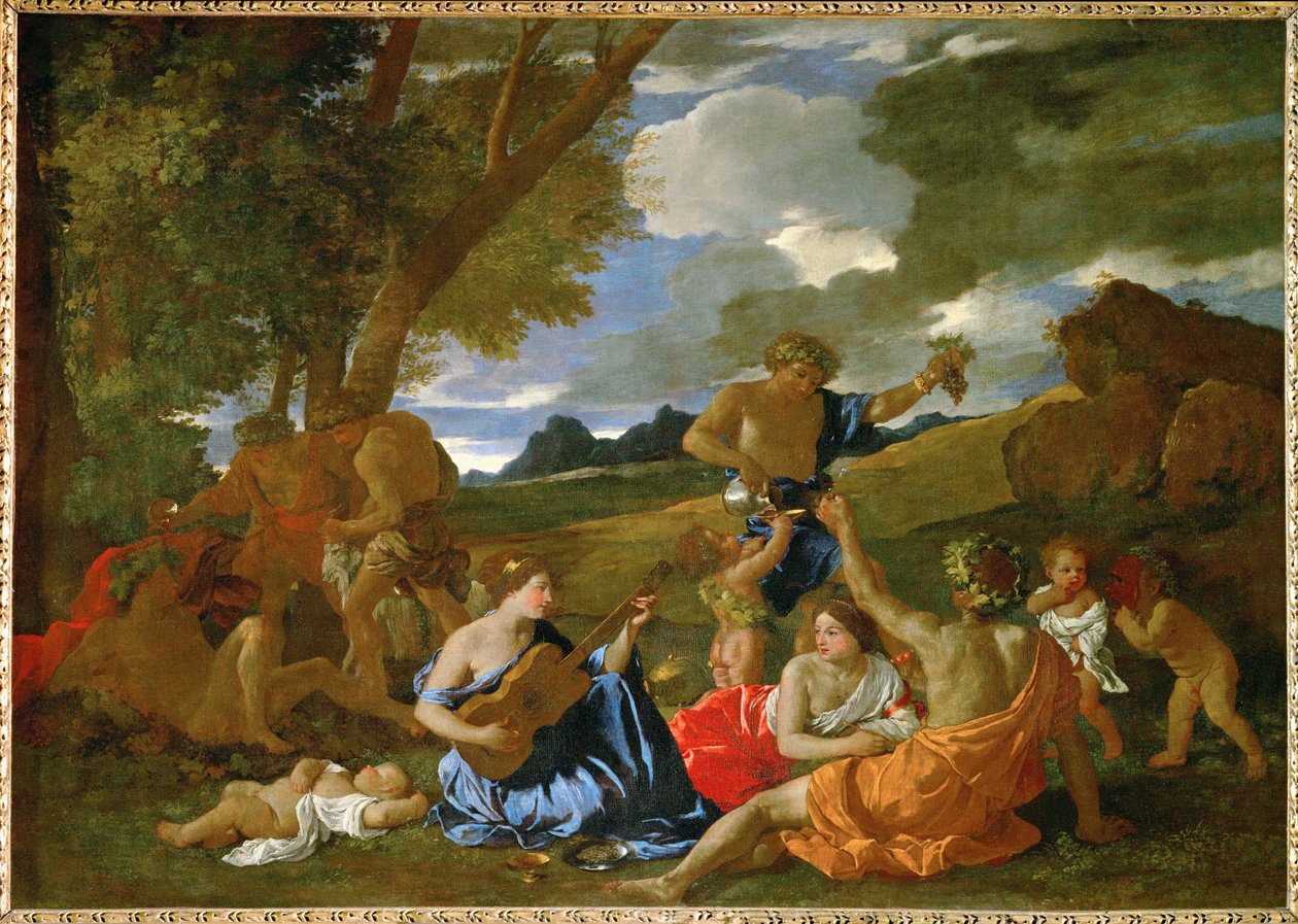 Le Grand Bacchanal ... da Nicolas (attr.to) Poussin