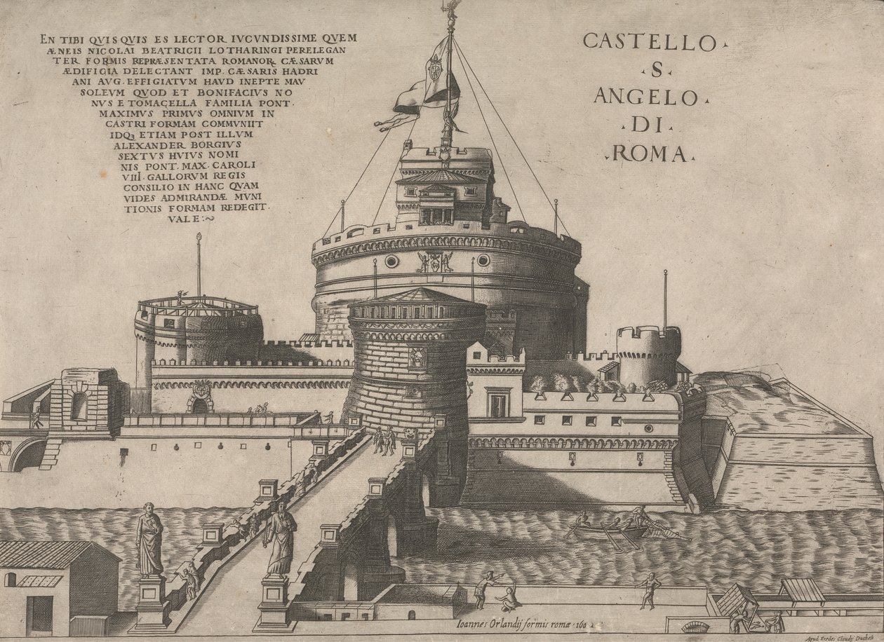 Castello S. Angelo di Roma da Nicolas Beatrizet