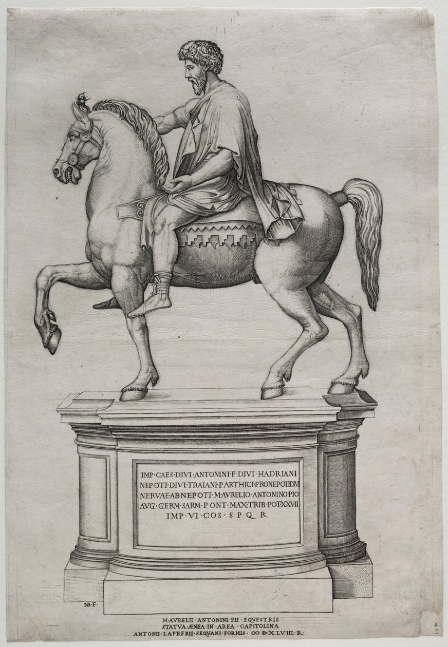 Statua equestre di Marco Aurelio da Nicolas Beatrizet