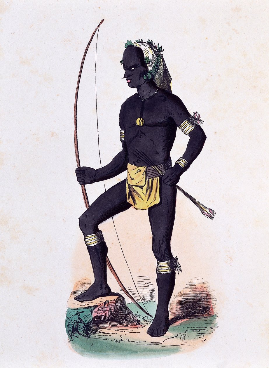 Nativo di Vanikoro (Oceania) da Nicolas Dally