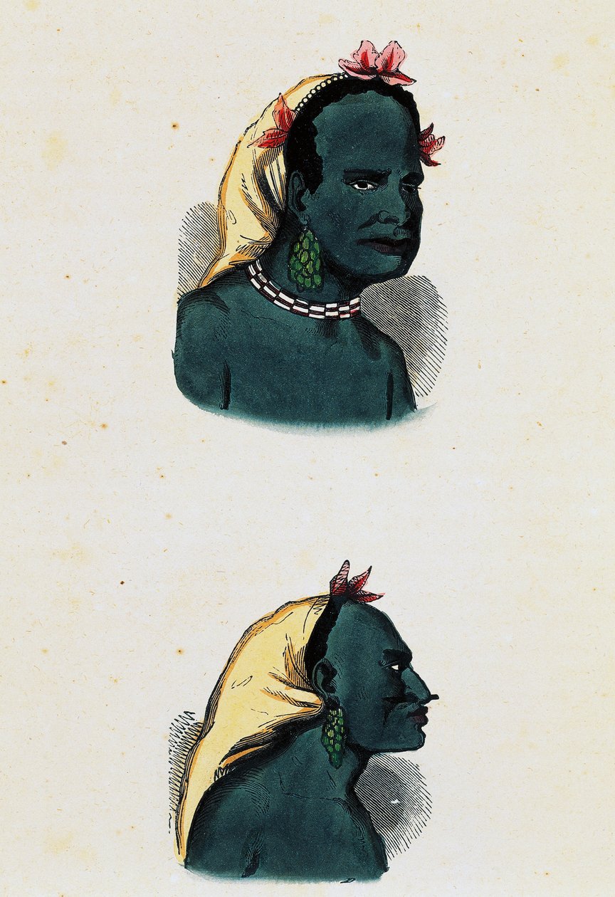 Nativo di Vanou e capo di Vanou (Vanikoro) da Nicolas Dally