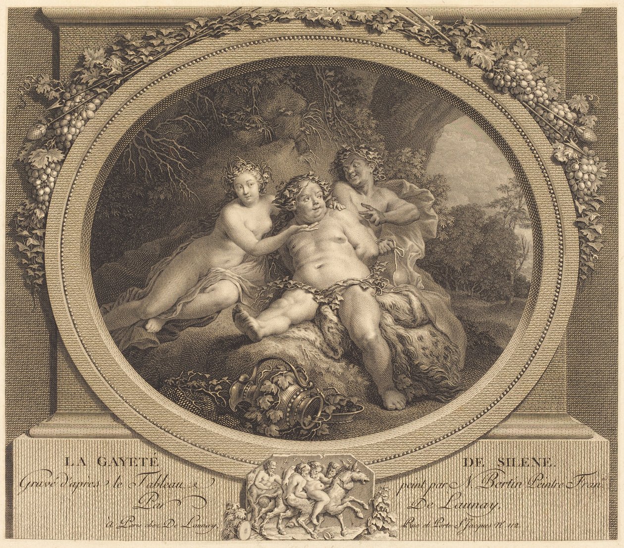 La Gaieté de Silène da Nicolas Delaunay after Nicolas Bertin