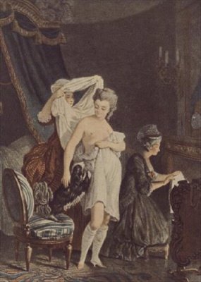 Vestirsi (incisione) da Nicolas Francois Regnault
