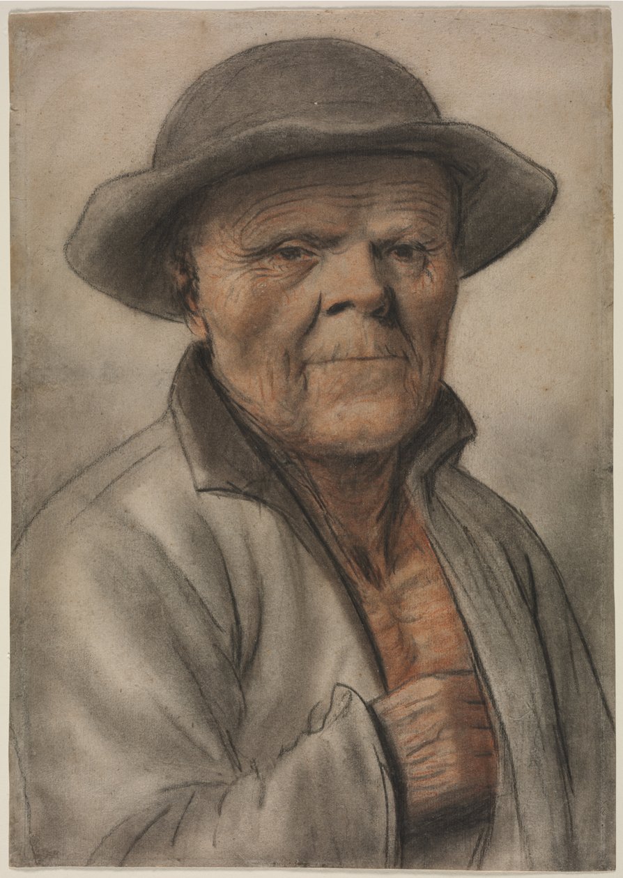 Ritratto di un vecchio da Nicolas Lagneau