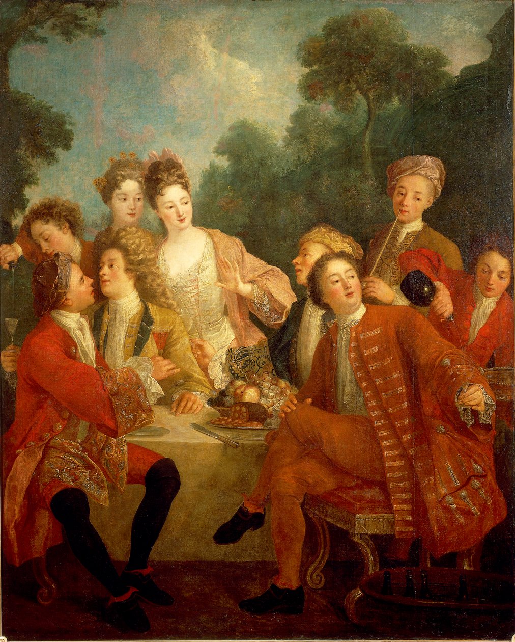 Colazione al parco da Nicolas Lancret