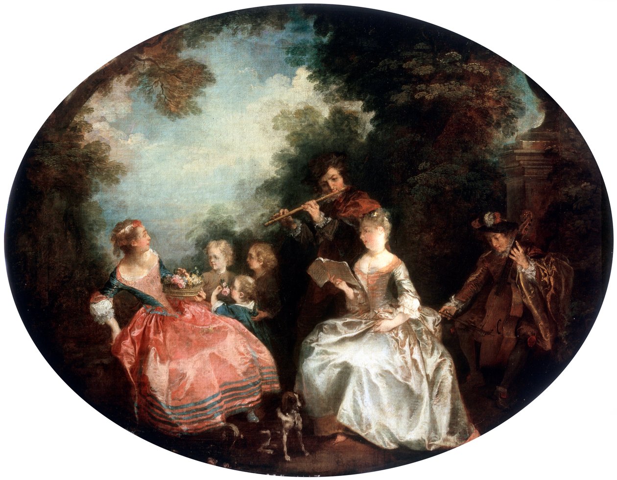 Concerto in un parco da Nicolas Lancret