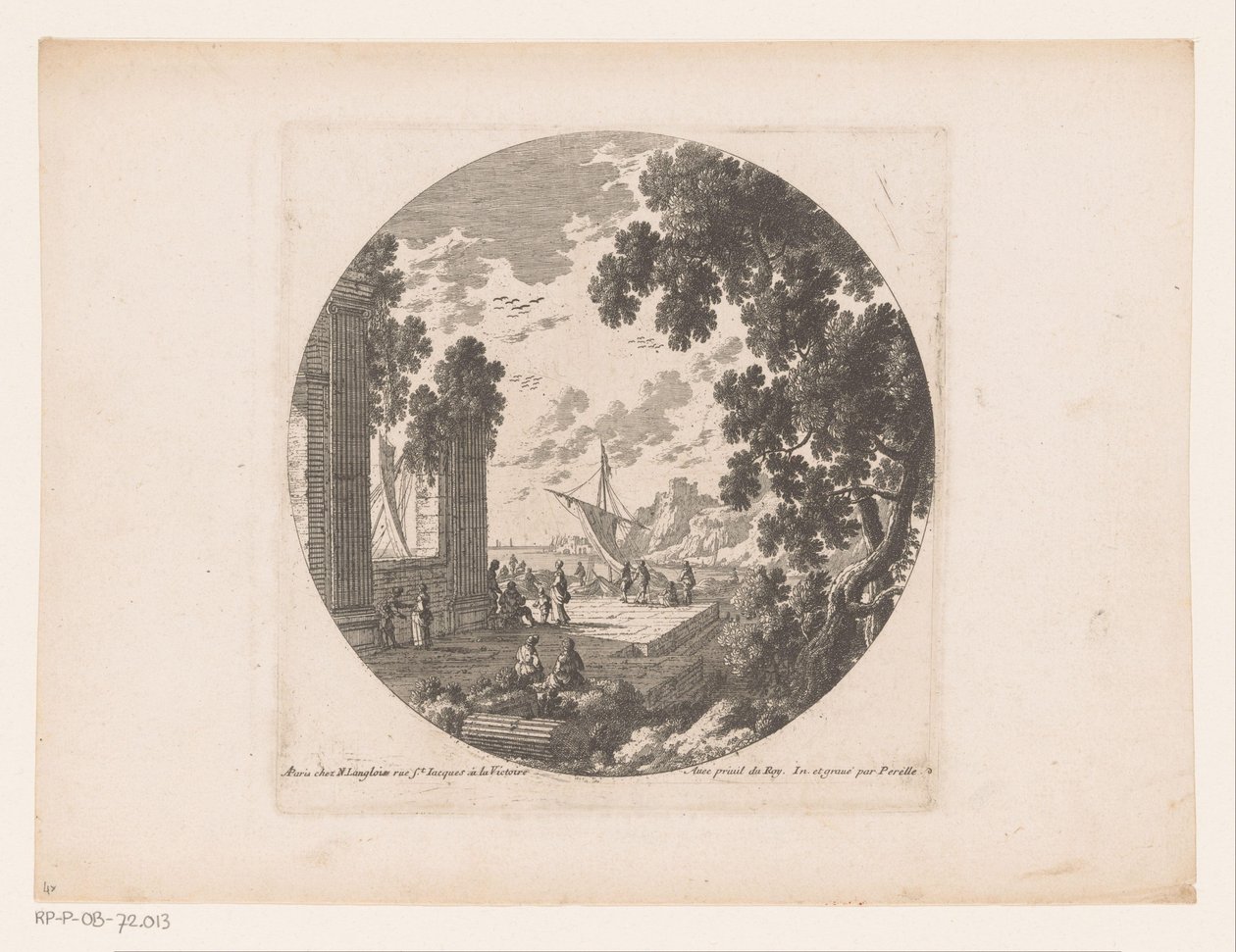 Rovine sul molo al mare da Nicolas Perelle