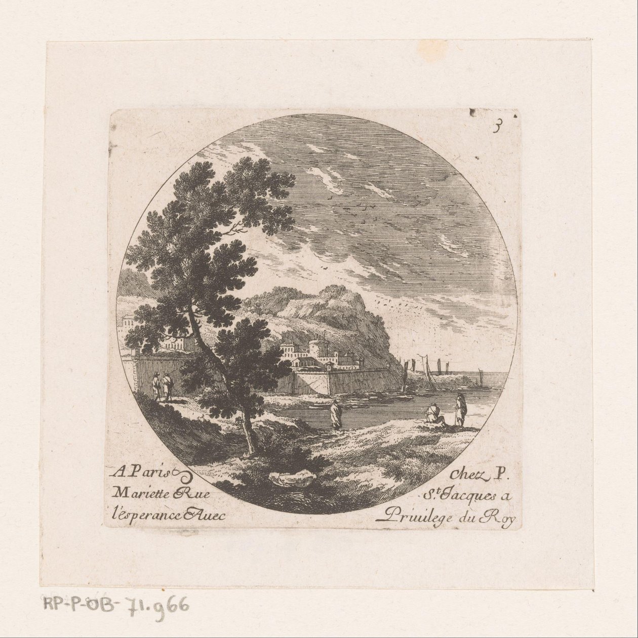 Città fortificata sul mare da Nicolas Perelle